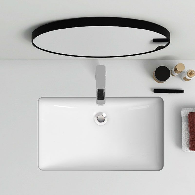 Avtoit | Modern Oval Washstand Ceramic Table Installation Sink Bathroom