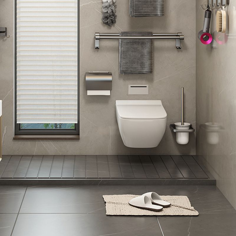 Avtoit | Contemporary Bathroom Accessory Set Grey Aluminum Bathroom Accessory Kit