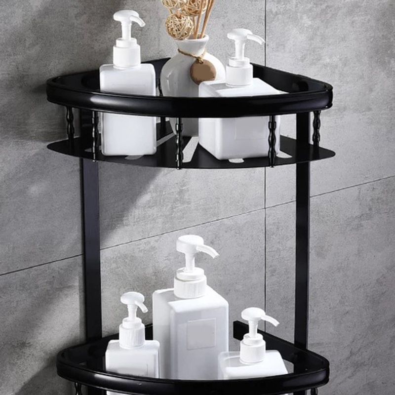 Avtoit | Modern 5/6-piece bathroom accessory set with bathroom shelf/robe hooks/towel bar
