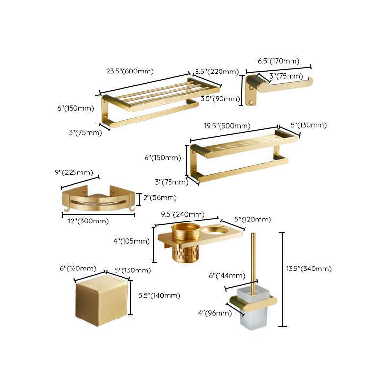 Avtoit | Traditional Bathroom Accessory Hardware Set Gold Bathroom Accessory Set
