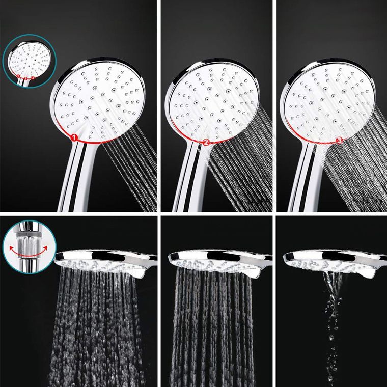 Avtoit | Contemporary Dual Shower Head Square High Arc Shower Head Combination in Chrome