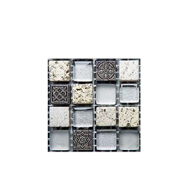 Avtoit | Pattern Color Stone Peel and Stick Mosaic Tile Peel and Stick Tiles Set of 20