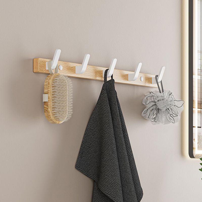 Avtoit | White Metal and Solid Wood Bathroom Accessories Hardware Set