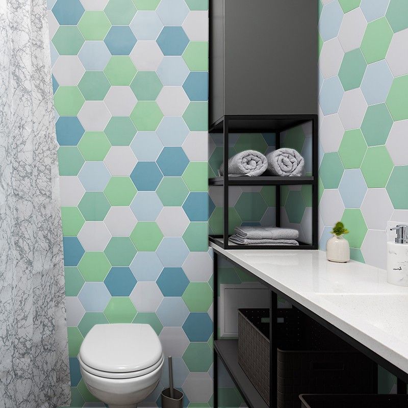 Avtoit | Peel and Stick Tiles Hexagonal Peel and Stick Back Wall 20 Pack for the Bathroom