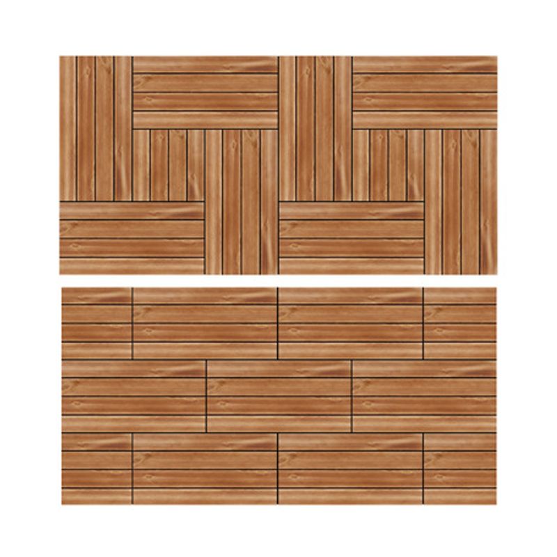 Avtoit | Parquet Pine Floor Tile Waterproof Click Lock Traditional Wood Floor for Living Room