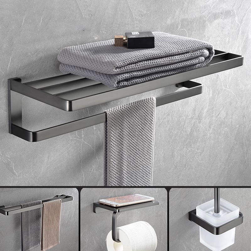 Avtoit | Gray metal modern bathroom accessories as a single piece or as a set