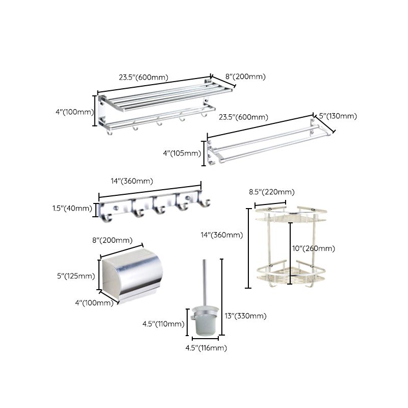 Avtoit | Modern Stainless Steel Paper Holder Bathroom Shelf Bathroom Accessories Set