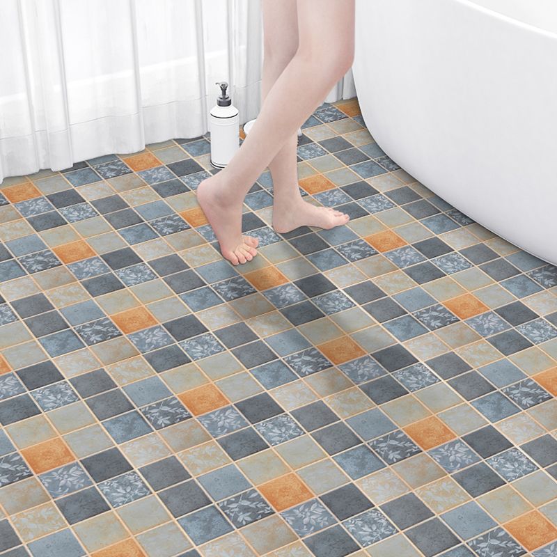 Avtoit | Bathroom Square PVC Flooring 24" x 118" x 4mm Peel and Stick Vinyl Flooring