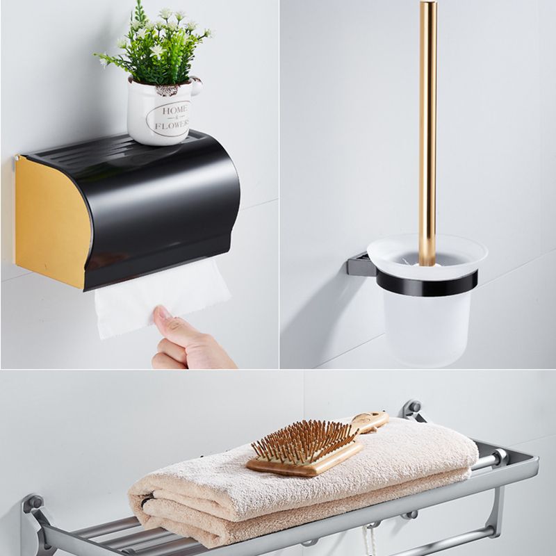 Avtoit | 6-piece contemporary bathroom accessory set bathroom shelf/towel bar paper holder included