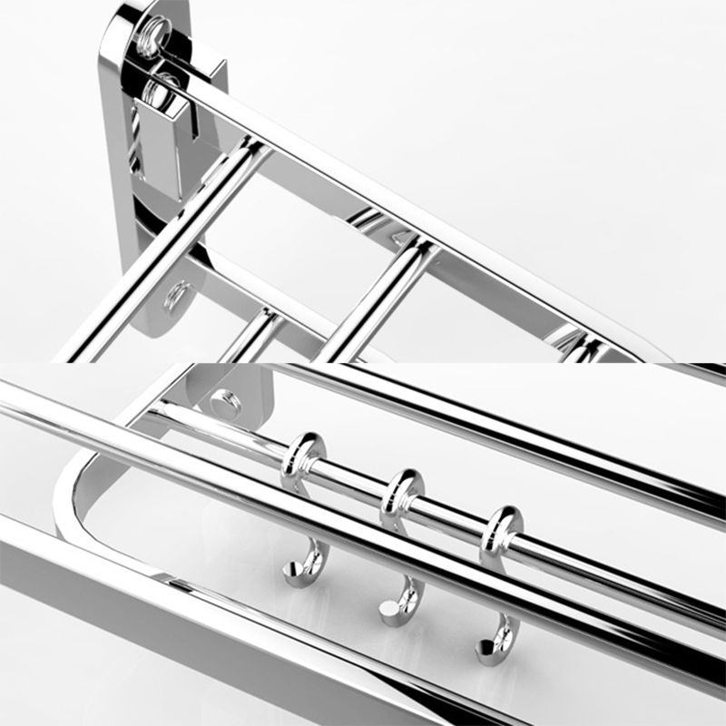 Avtoit | Chrome Modern Bathroom Hardware Set Stainless Steel Towel Hook/Towel Rail & Bathroom Shelf