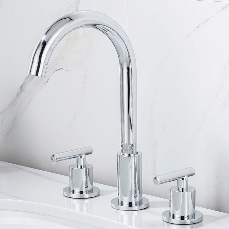 Avtoit | Modern 2-Handle Bathroom Sink Faucet 3-Hole Widespread Bathroom Faucet
