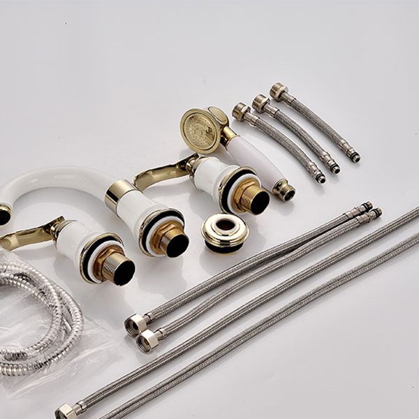 Avtoit | Tradition Bathtub Filler Trim Deck-Mounted Swing Spout Bathtub Filler