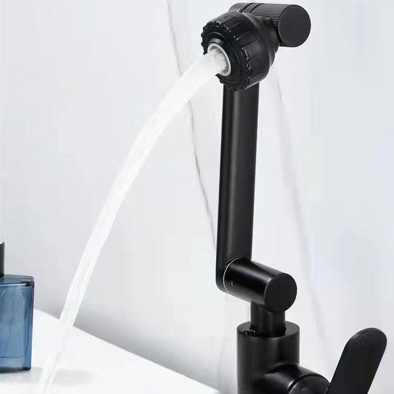 Avtoit | Modern sink faucet stainless steel lever handles swivel spout sink faucet
