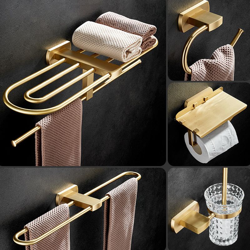 Avtoit | Traditional Golden Bath Accessory Set Brass Bathroom Accessories Kit