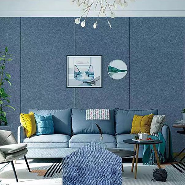 Avtoit | Modern Style Linen Wall Panel Living Room Removable Wall Covering