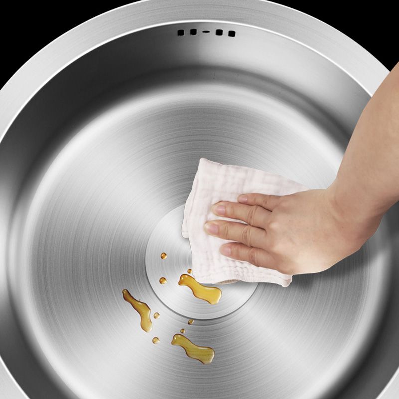Avtoit | Contemporary Style Kitchen Sink Stainless Steel Round Kitchen Sink