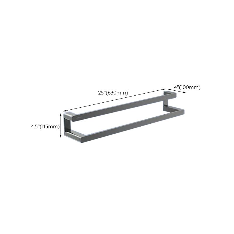 Avtoit | Contemporary bathroom accessory set made of aluminum with towel holder/bath shelf