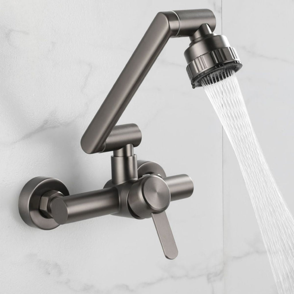 Avtoit | Modern Wall-Mount Kitchen Faucet Single Handle Faucet in Chrome