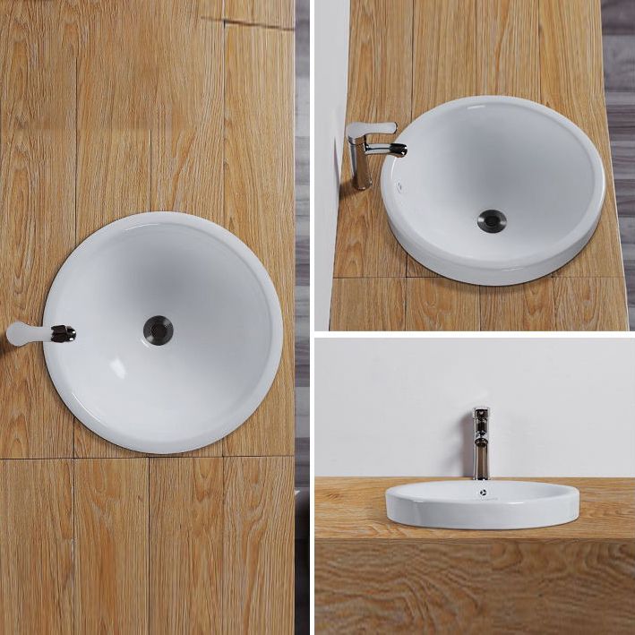 Avtoit | Contemporary oval wash stand ceramic metal undercounter basin