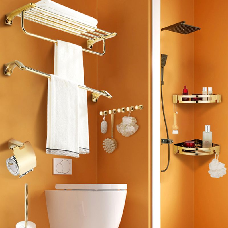 Avtoit | Traditional Bathroom Fixtures Gold Bathroom Shelf Bathroom Accessory Set