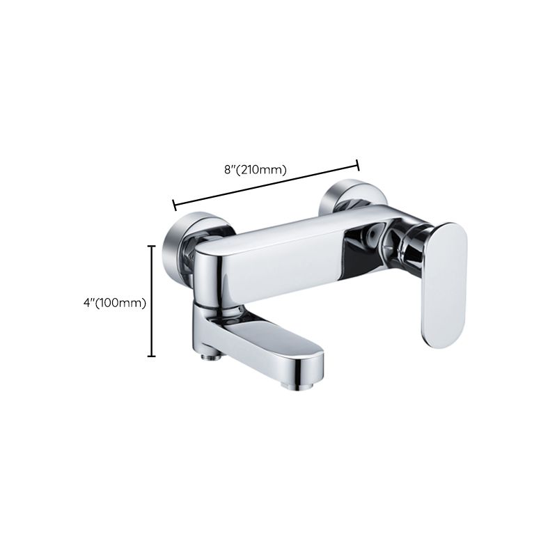 Avtoit | Modern Wall-Mounted Bathtub Faucet Trim Metal Single-Lever Bathtub Faucet Trim