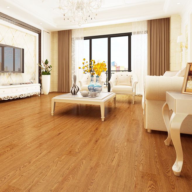 Avtoit | Smooth PVC Flooring Peel and Stick Wood Look Rectangular Vinyl Flooring