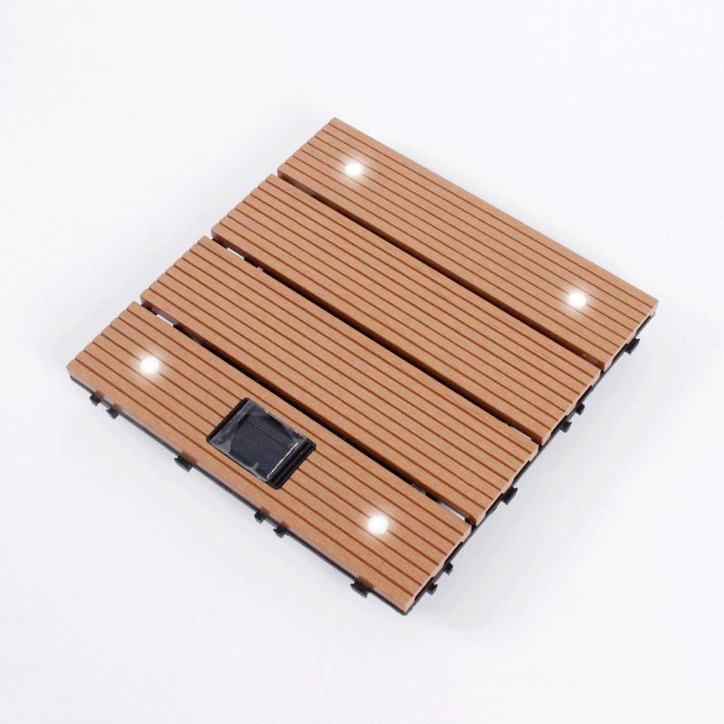Avtoit | Striped Pattern Terrace Floor Tiles Square Click Floor Tiles Floor Board