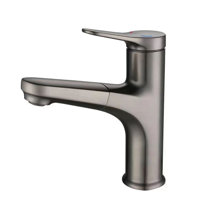 Avtoit | Modern Style Sink Faucet Single Handle Low Arc Pull Out Copper Sink Faucet