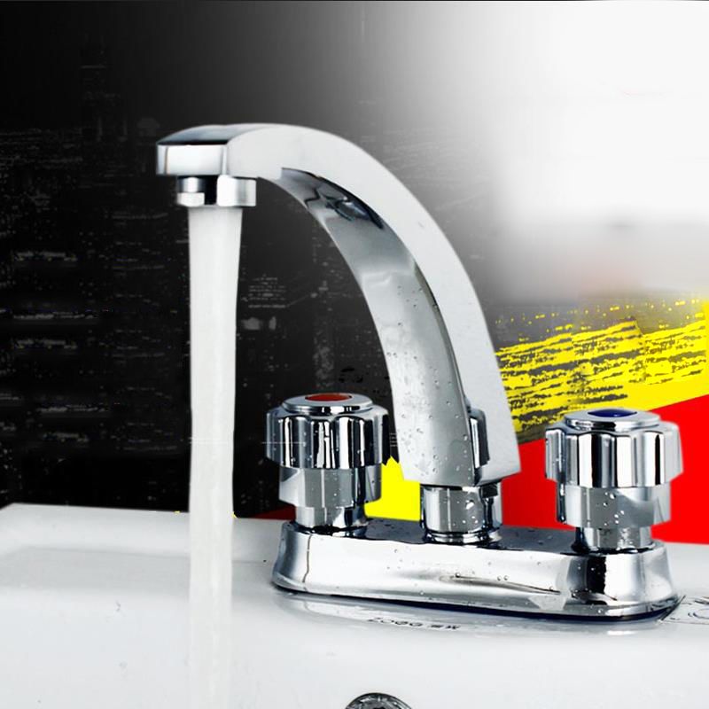Avtoit | Modern Style Vessel Faucet Copper Knob Handle Low Arc Vessel Faucet
