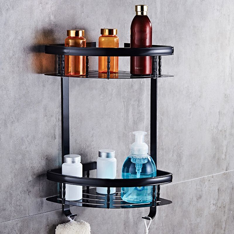 Avtoit | Modern 5/6-piece bathroom accessory set with bathroom shelf/robe hooks/towel bar