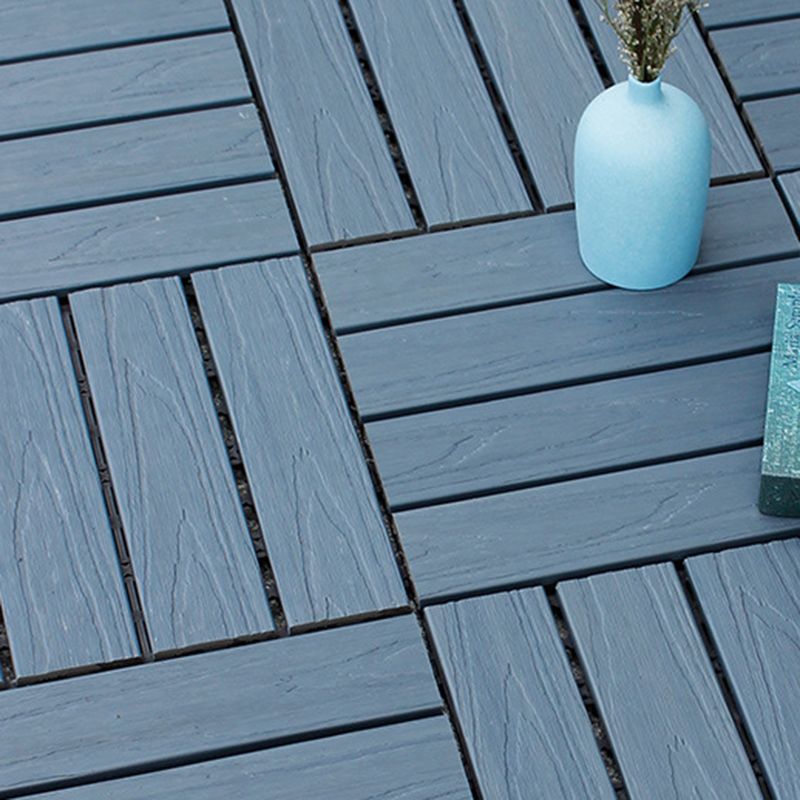 Avtoit | 12" X 12" 4-Slat Square PVC Floor Tiles With Interlocking Installation Floor Plates Tiles