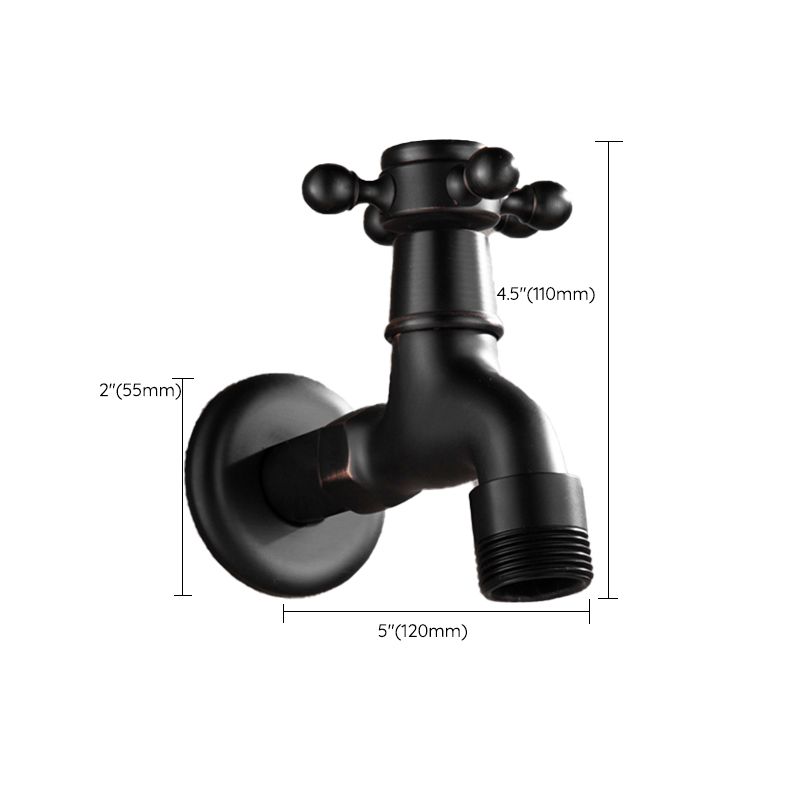 Avtoit | Wide Bathroom Sink Faucet Wall-Mounted Cross Handle Faucet