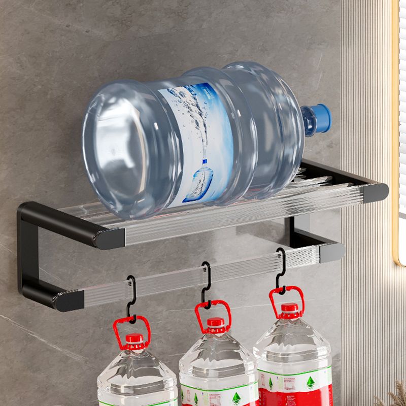 Avtoit | Black Bathroom Set Metallic & Acrylic Bathroom Accessories Set made of Stainless Steel Aluminium