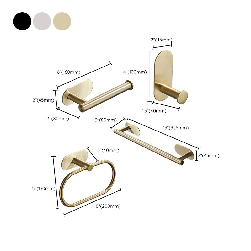 Avtoit | 4-piece traditional bathroom hardware set with towel ring/paper holder & bath towel hook