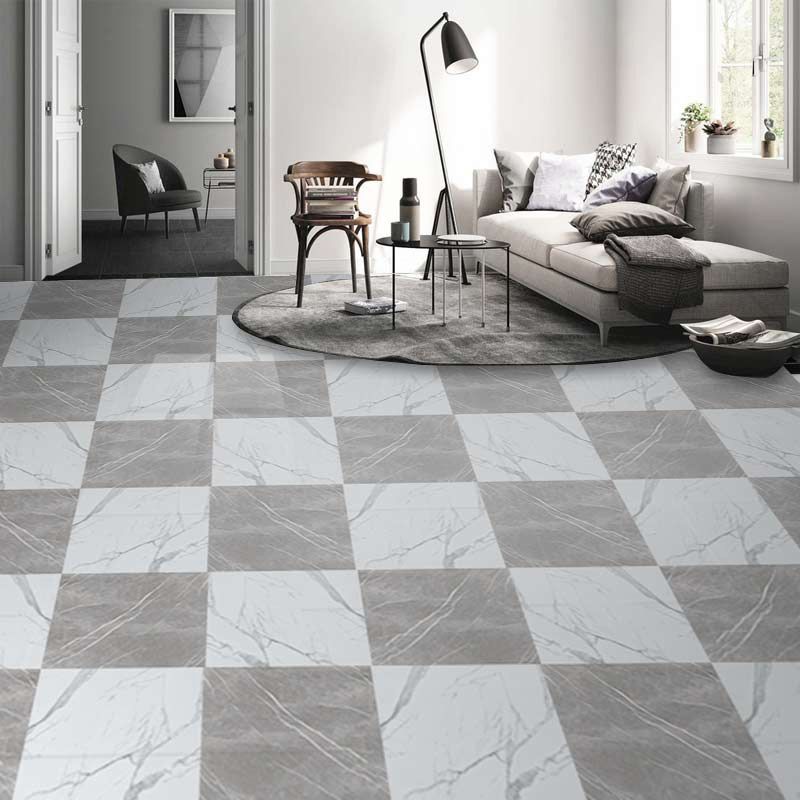 Avtoit | Peel and Stick Vinyl Flooring High Gloss PVC Floor Covering with Square Edge