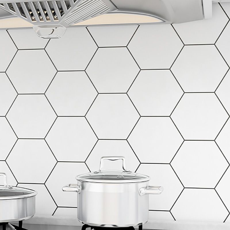 Avtoit | Modern Tile Peel & Stick PVC Grid Pattern Self-Adhesive Wallpaper
