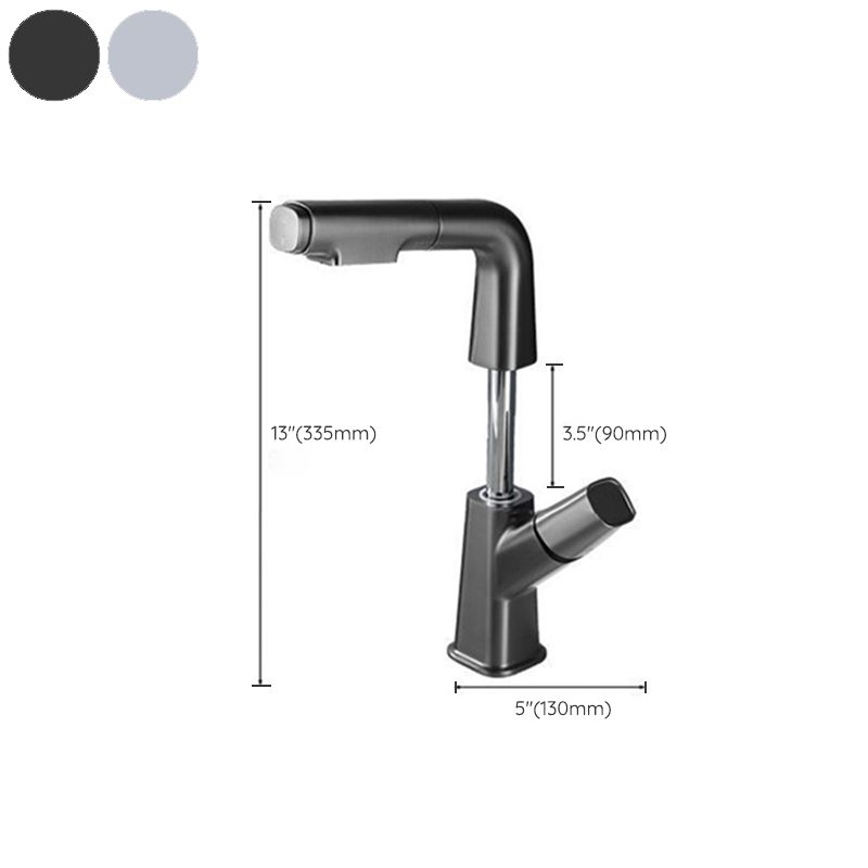 Avtoit | Modern Vessel Sink Faucet Brass Lever Handles Swivel Spout Sink Faucet