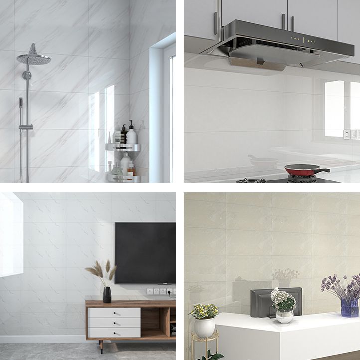 Avtoit | Marble Effect Single Tile 30 cm x 60 cm Waterproof Back Tile Rectangular Wall Tile