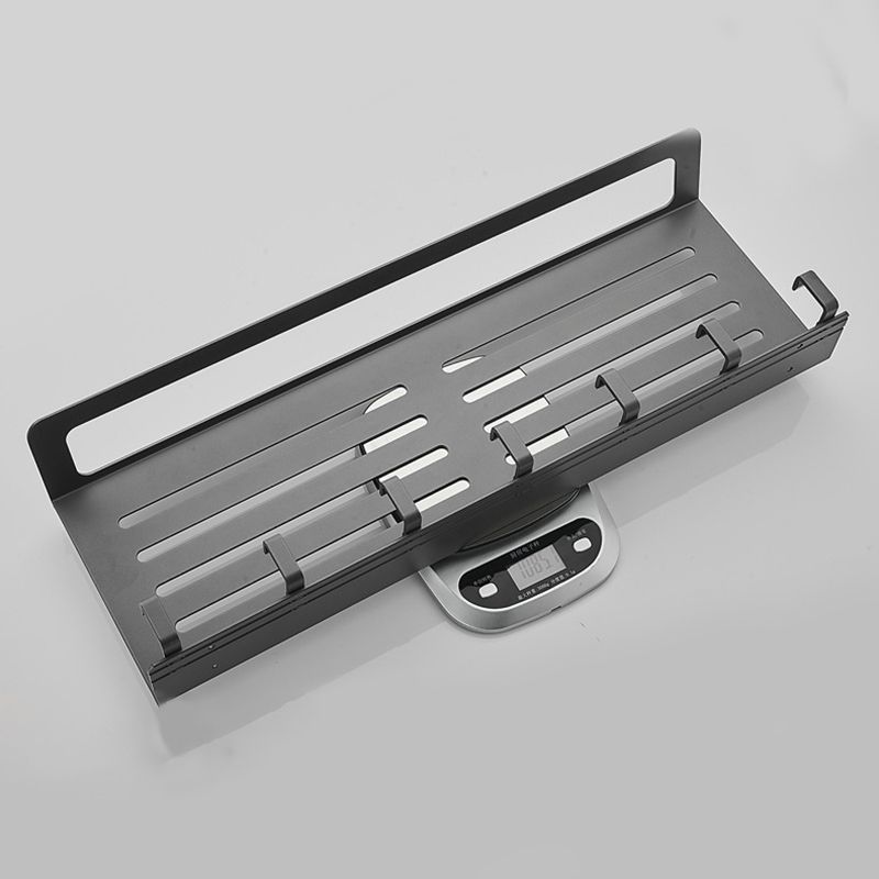 Avtoit | 7-piece Bathroom Hardware Set Matte Black/Grey with Bath Shelf/Towel Holder/Bath Towel Hook