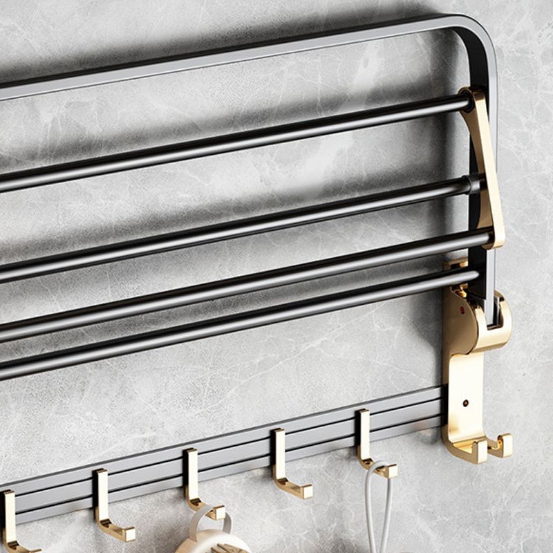 Avtoit | Modernism Bathroom Accessories Hardware Set Black & Gold Bathroom Shelf/Towel Bar