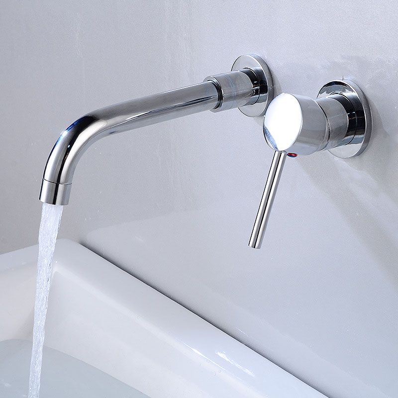 Avtoit | Wall mounted metal bathtub faucet single lever swivel bathtub tap trim
