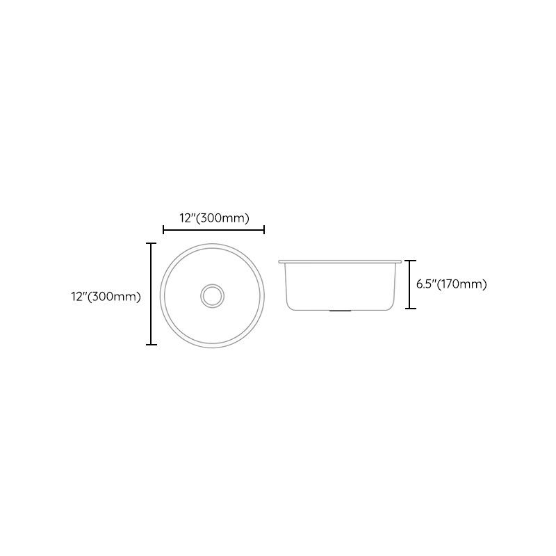 Avtoit | Contemporary Style Kitchen Sink Stainless Steel Kitchen Sink with Single Bowl