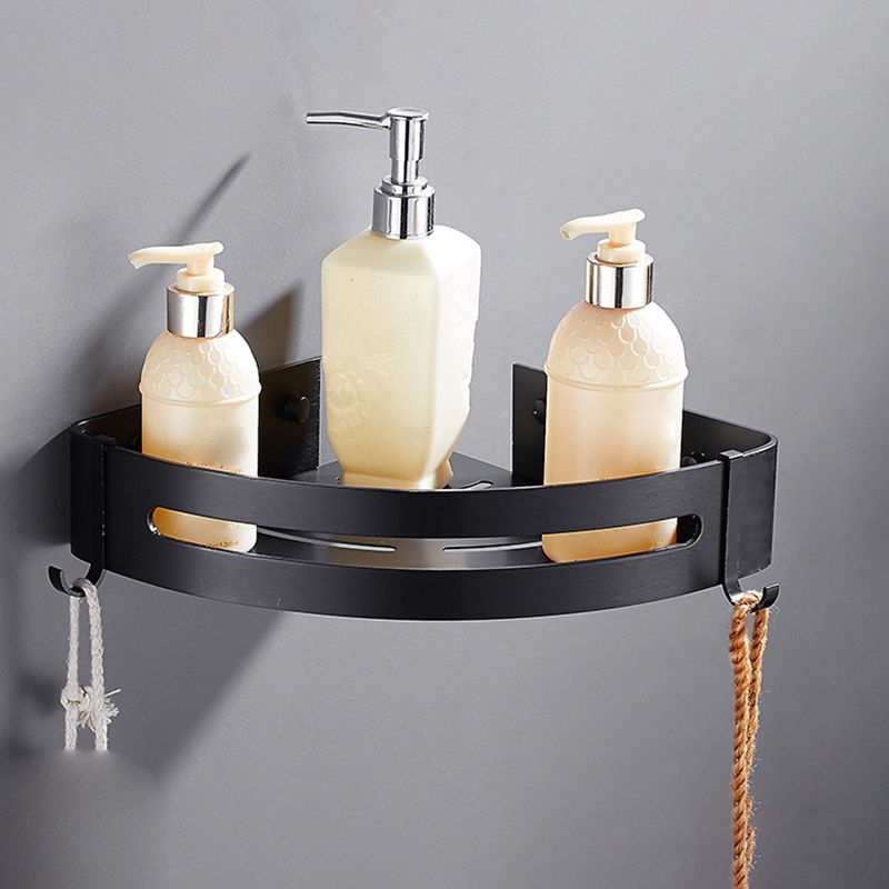 Avtoit | Matt Black Modern Bathroom Accessories Set, Set of 3, Bathroom Shelf