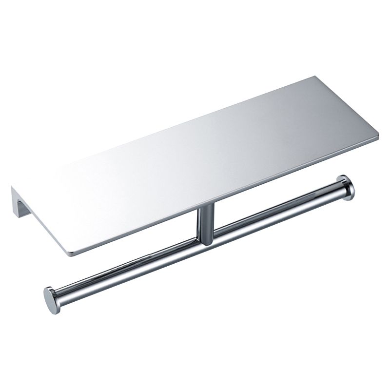 Avtoit | Contemporary 2-piece bathroom set made of polished chrome stainless steel toilet paper holder