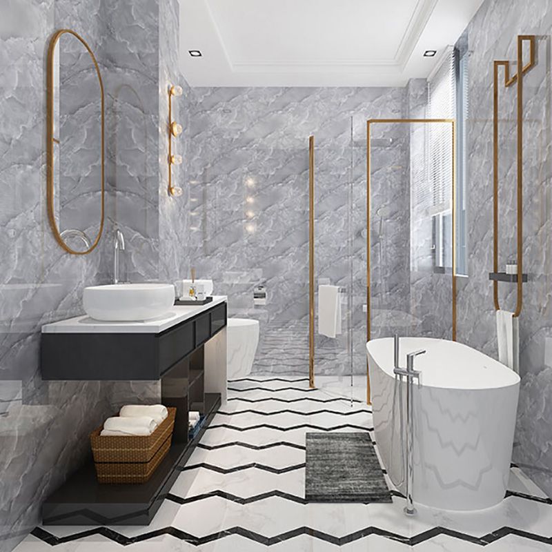 Avtoit | Modern Peel and Stick Tiles Rectangular Peel and Stick Back Wall Pack of 10