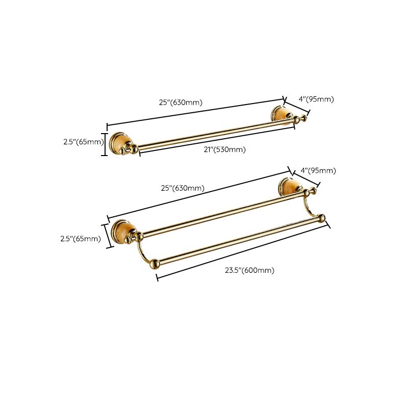 Avtoit | Polished Gold Bathroom Set Metal Bathroom Accessories Hardware Set
