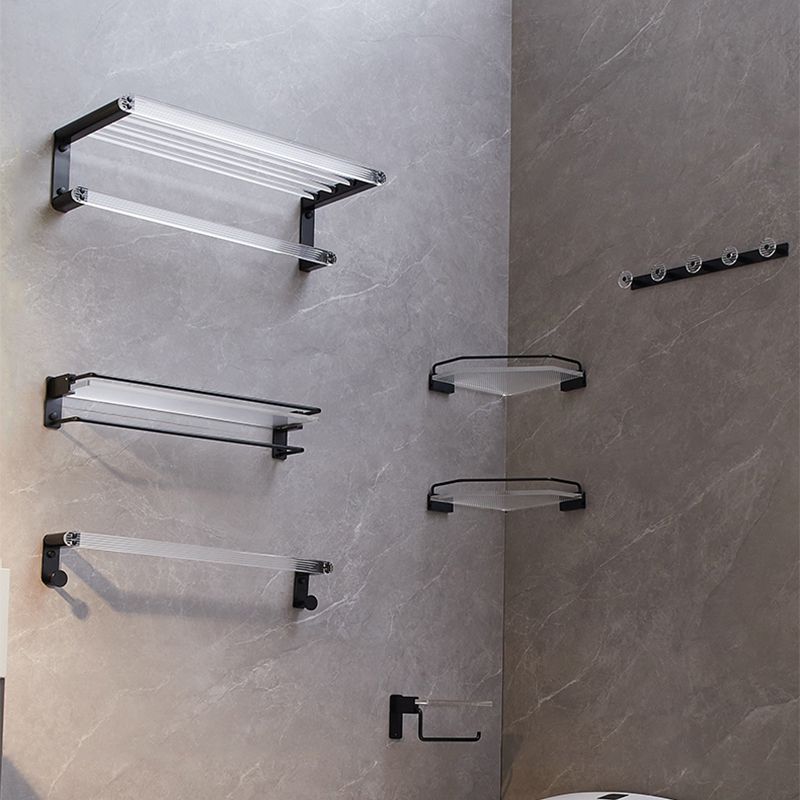 Avtoit | Modern bathroom accessory set bath shelf/towel holder & bathrobe hooks included