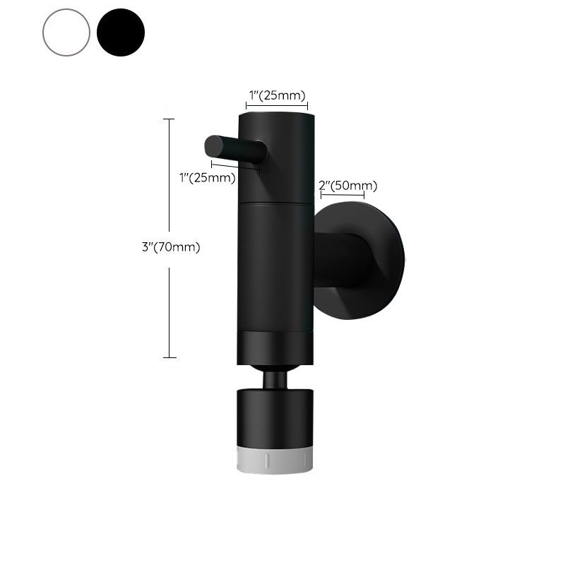 Avtoit | Contemporary Wall-Mounted Bathroom Faucet One Hole Solid Brass Round Faucet