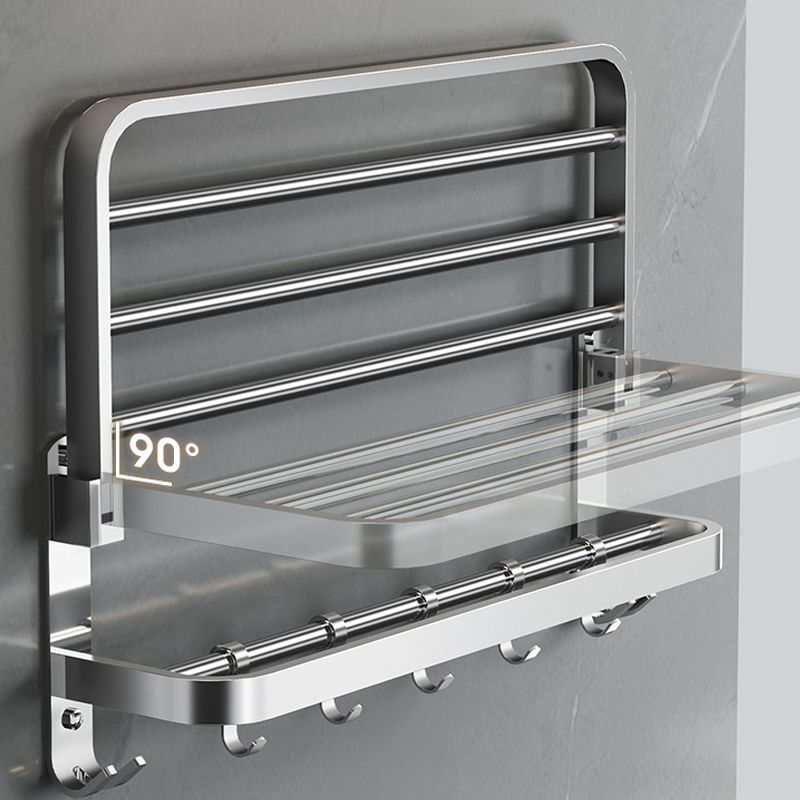 Avtoit | Polished Chrome Modern Bathroom Accessory Set in Stainless Steel with Bath Shelf/Towel Bar