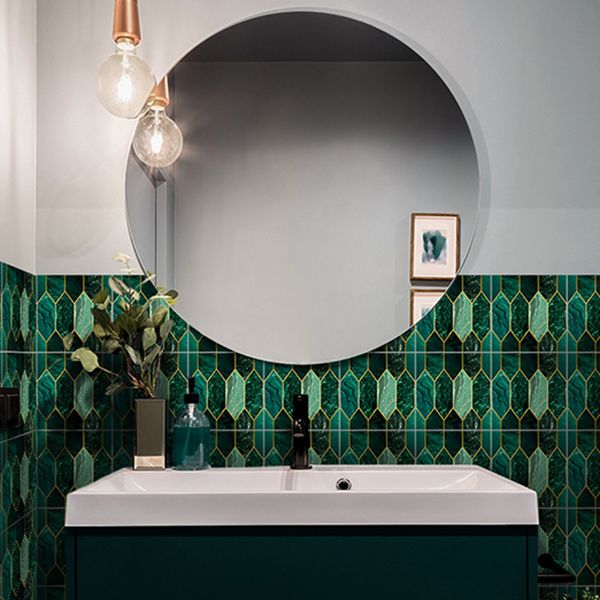 Avtoit | Polygon Peel and Stick Splash Guard Tile PVC Mosaic Peel and Stick Tile for the Kitchen